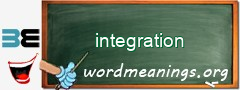 WordMeaning blackboard for integration